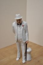 A Royal Doulton bone china figure of Sir Winston Churchill, HN3057 modelled by Adrian Hughes in