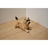 A Beswick Pottery Cairn Terrier - Standing, number 3082, designed by Warren Platt in light brown