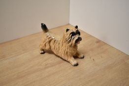 A Beswick Pottery Cairn Terrier - Standing, number 3082, designed by Warren Platt in light brown