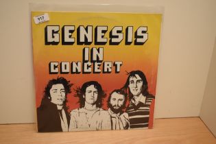 '' Genesis '' In Concert '' 1975 - Double. A rare promotional / private pressing - these records