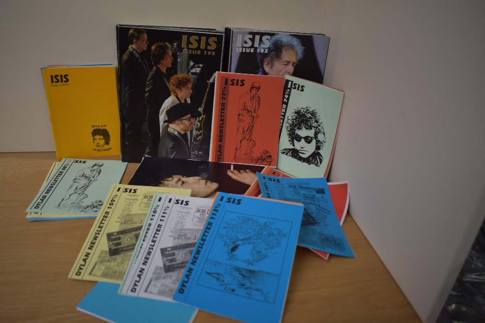 A selection of original Bob Dylan ' Isis ' fan curated magazines - some brilliant reading here and