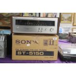 A Sony ST 5150 Stereo Tuner - a nice retro look to this boxed item