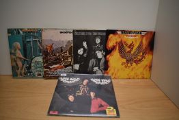 A lot of five albums with titles from Hendrix , Grand Funk and more on offer - some great music in