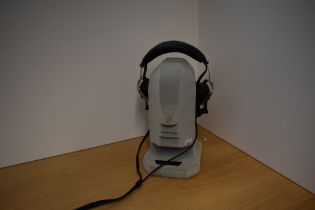 A Pair of rare vintage JVC Binaural Headphones with the stand - hard to come by and highly regarded