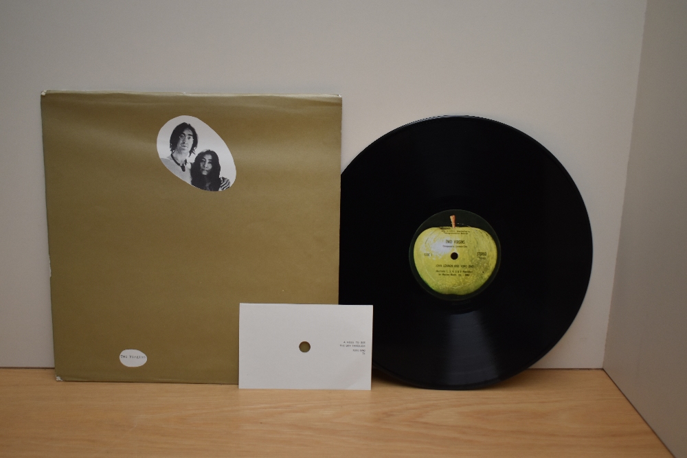 A copy of Two Virgins by John and Yoko - great avant garde sounds - US Apple press in VG/VG+ with