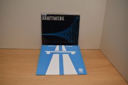 A lot of two albums by electronic pioneers Kraftwerk including the rare double set with spaceship