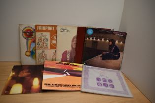 A lot of eight albums with Fairports , Melanie and more - VG is the general grade for this lot