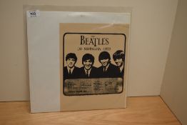 '' Beatles - 30 nostalgia hits - double set. A rare promotional / private pressing - these records