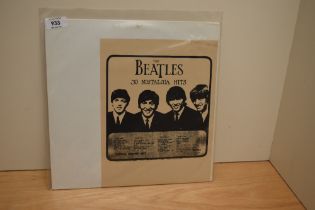 '' Beatles - 30 nostalgia hits - double set. A rare promotional / private pressing - these records