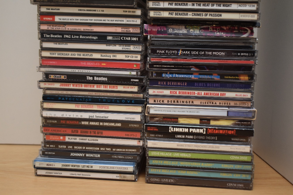 A large box of compact discs as in photos - some decent potential here for resale - rock , pop - - Image 4 of 4