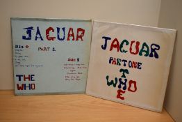 '' The Who '' Jaguar rare recordings double with hand made fan art sleeve. A rare promotional /