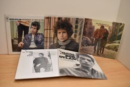 A VG+/VG+ lot of Bob Dylan albums