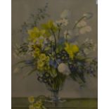After Vernon Beauvoir Ward (1905-1985, British), coloured print, 'Spring Colour', a still life