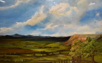 *Local Interest - William A. Evans (20th Century), oil painting, A view towards Whitbarrow Scar with