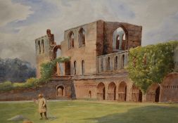 *Local Interest - 19th/20th Century British School, watercolour, Furness Abbey, Barrow-in-Furness,