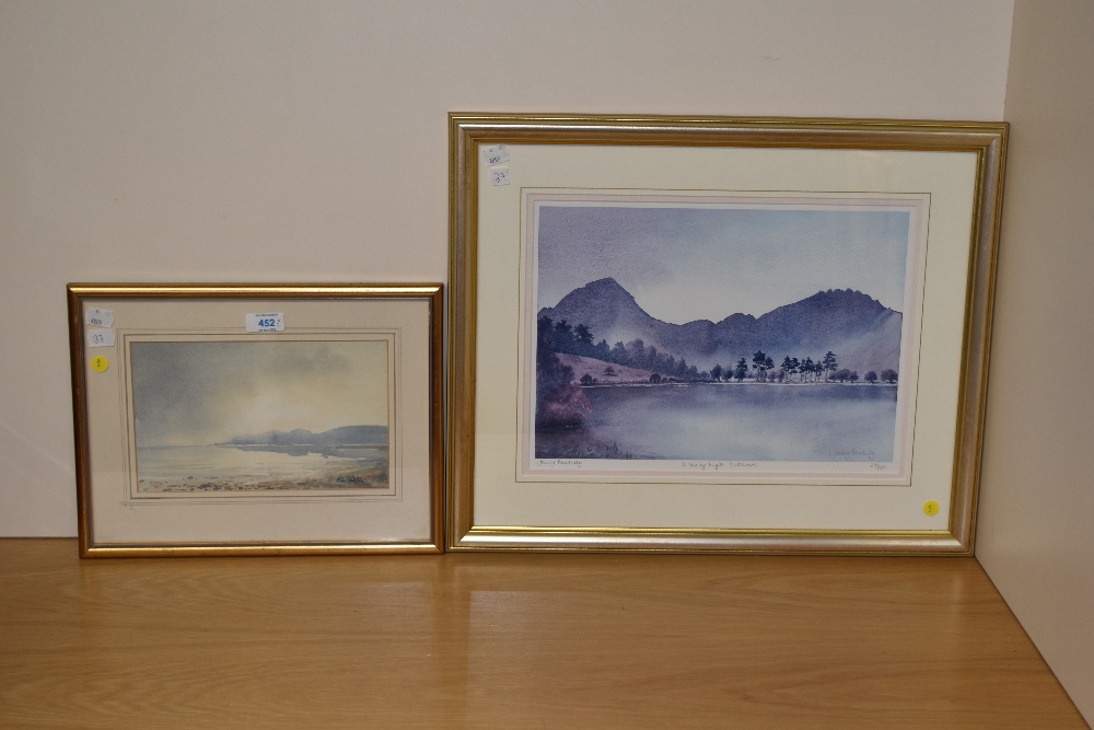 *Local Interest - Ken Allen (20th Century, British), watercolour, 'Bardsea Beach', signed to the - Image 2 of 5