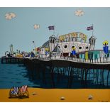 Dylan Izaak (Contemporary, British), coloured print, 'Brighton Actually', limited edition 18/49,