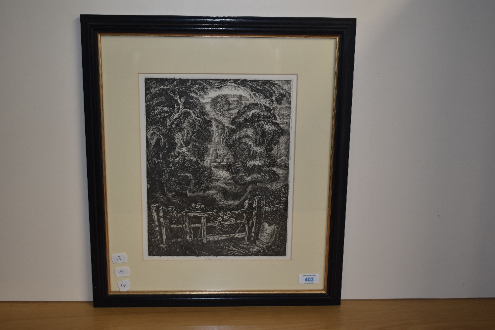 Robin Tanner (1904-1988, British), etching, The Old Road: Elegy for the English Elm I, signed to the - Image 2 of 4