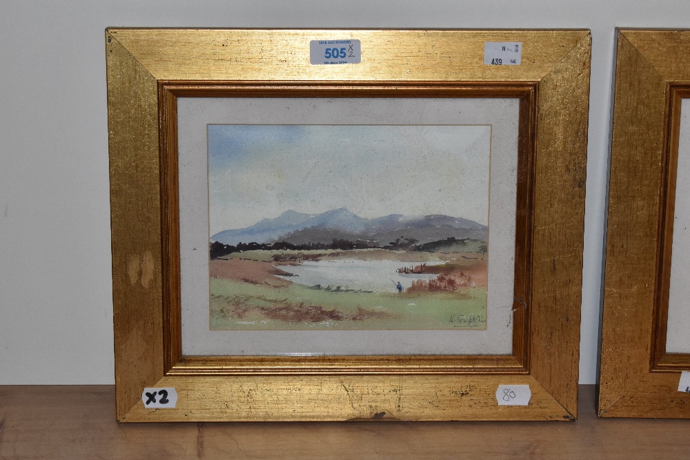 E. Tompkins (20th Century, British), watercolour, Two Lakeland landscapes to include a scene in - Image 3 of 5