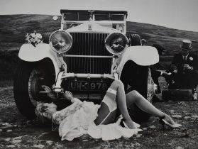 After Victor Trusch (20th Century), photographic print, 'Late for the Reception', signature to the