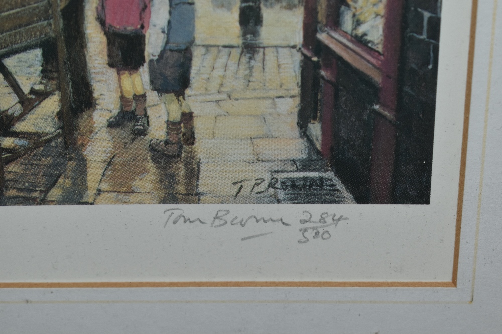 After Tom Brown (1933-2017, British), coloured prints, 'The Rag & Bone Man', 'The Ice Cream - Image 4 of 5