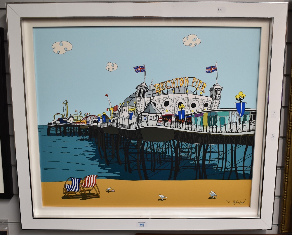 Dylan Izaak (Contemporary, British), coloured print, 'Brighton Actually', limited edition 18/49, - Image 2 of 3