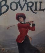 After Robert Opie (20th Century), coloured print, An advertisement for Bovril featuring a golfing