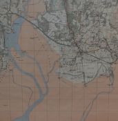 An Ordnance Survey Map, Sheet SD37, illustrating Cartmel Sands and surrounding area, scale 1:25,000,