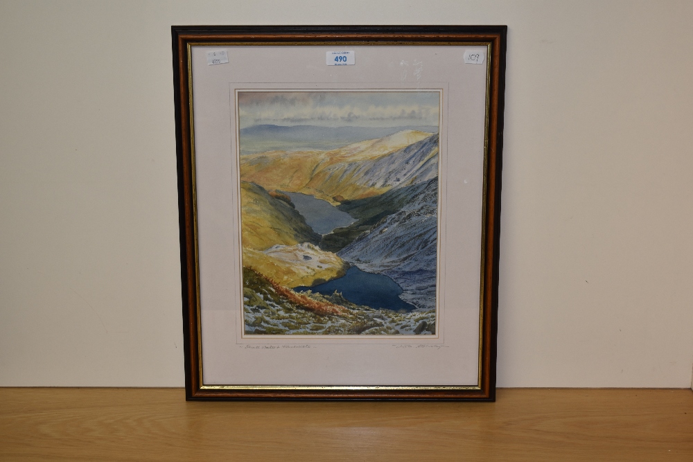 *Local Interest - Jill Aldersley (1943-2007, British), watercolour, 'Small Water & Haweswater', near - Image 2 of 5