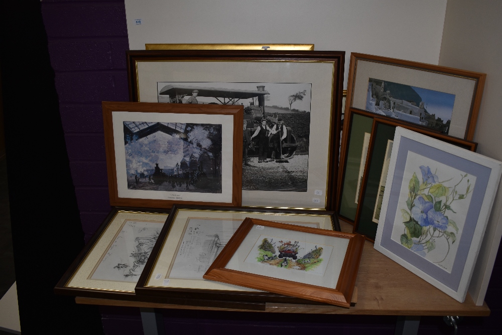 An assorted collection of prints, all framed, and to include Winnie the Pooh prints after Ernest - Image 2 of 4