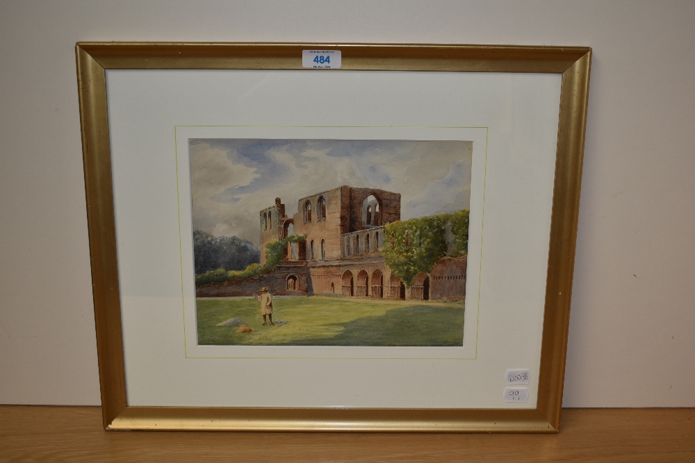 *Local Interest - 19th/20th Century British School, watercolour, Furness Abbey, Barrow-in-Furness, - Image 2 of 3