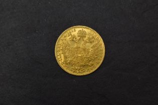 An Austrian 1915 Gold One Ducat Coin, restike, possible proofs, weight 3.5g