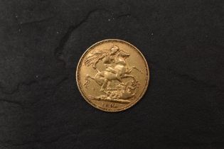 A 1890 Queen Victoria Gold Sovereign, Jubilee Mint, Sydney Mint