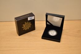 A Royal Mint 1oz Silver Proof Coin, The Queens Beasts 2021 UK, in display case with certificates and