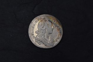 A 1696 William III Silver Crown, no dot seen on Obv, viewing recomended