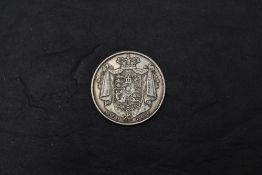 A 1834 William IV Silver Half Crown, W W in script, bare head, in good condition, needs viewing