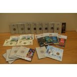 Seventeen Royal Mint Brilliant Uncirculated 50p Coins including Commonwealth Games 2022, Harry