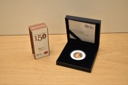 A Royal Mint Silver Proof 50p Coin, 2016 150th Anniversary of Beatrix Potter, Squirrel Nutkin, in