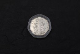 A GB 2009 Kew Gardens 50p Coin, uncirculated in plastic wallet