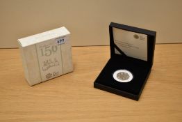 A Royal Mint Silver Proof Piedfort 50p Coin, 2016 150th Anniversary of Beatrix Potter, in plastic