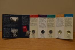 A Royal Mint 2019 Celebrating 50 years of the 50p British Culture Set, 50p x5 including 2019 Kew
