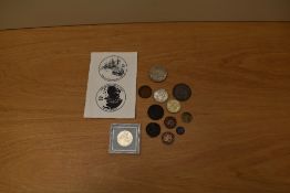 A small collection of GB & World Coins including George VI 1937 Silver Crown, George III 1819 Silver