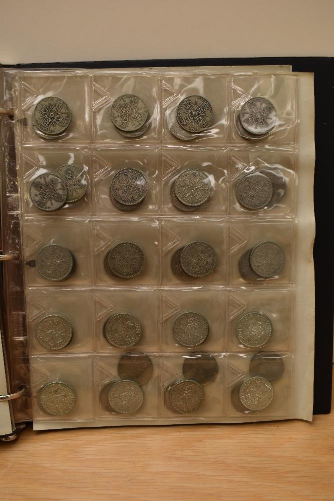 A large GB Coin Album, Penny to Half Crown including pre & post Silver, Pennies 1918 & 1919 H & - Image 6 of 7