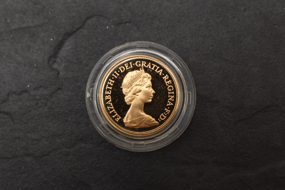 A 1980 Queen Elizabeth II Gold Proof Sovereign, Royal Mint, in case with certificate