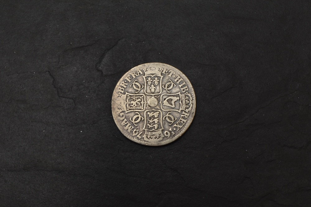 A 1676 Charles II Silver Crown - Image 2 of 2