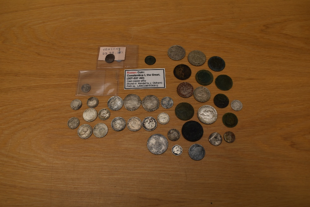 A collection of mainly GB Silver Coins including Charles I hammered Shilling 1641-3 x2, William II