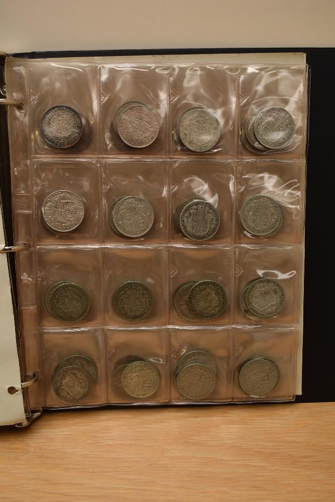 A large GB Coin Album, Penny to Half Crown including pre & post Silver, Pennies 1918 & 1919 H & - Image 7 of 7