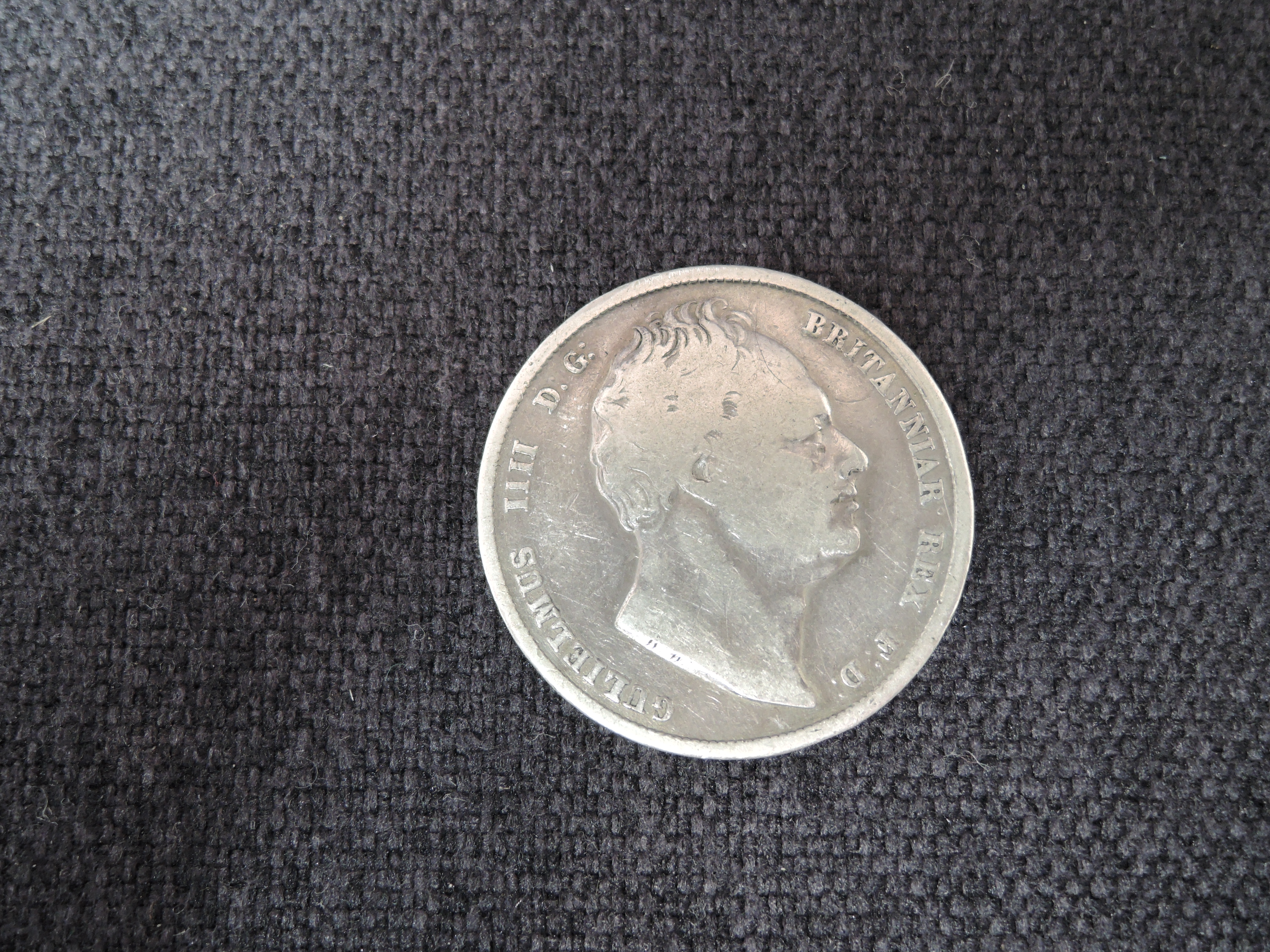 A 1836 William IV Silver Half Crown, in good condition, needs viewing - Image 2 of 2