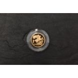 A 1980 Queen Elizabeth Gold Proof Half Sovereign, Old Head, Royal Mint, in case with certificates
