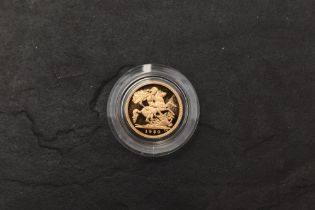 A 1980 Queen Elizabeth Gold Proof Half Sovereign, Old Head, Royal Mint, in case with certificates